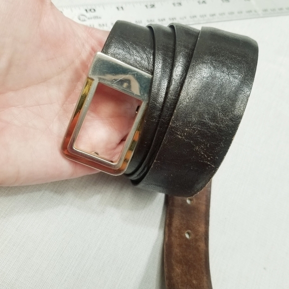 Lejon Toggery‎ mens 36 brown dress belt minimalist neutral casual lovingly used - Picture 1 of 8